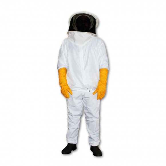 Apicultor a cuidar das abelhas